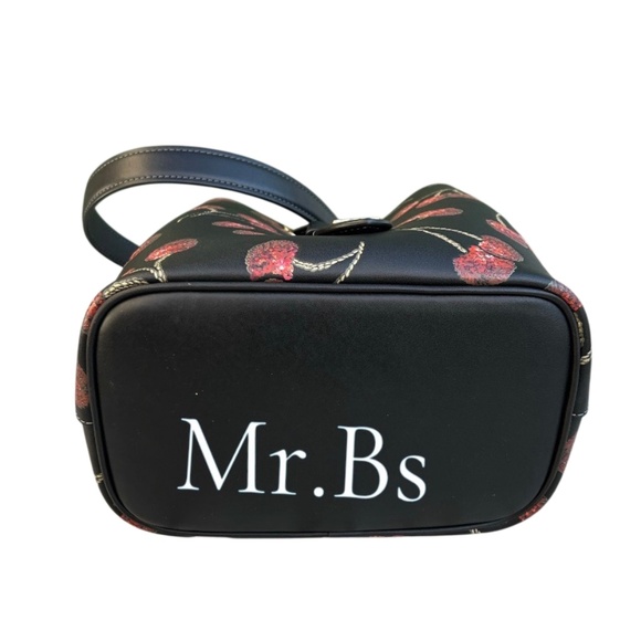 Coach Rowan Bucket Bag With Cherry Print Leather Purse - Picture 4 of 10